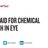 First Aid for Chemical Splash in Eye.